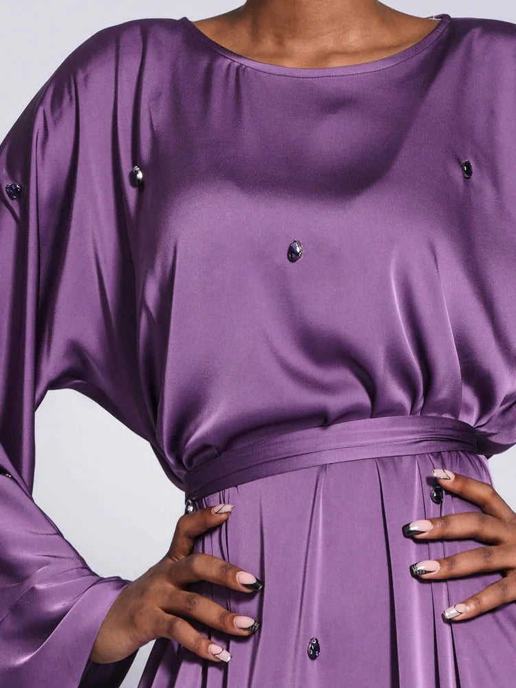 Modest Kaftan Long Sleeve Dress Abaya