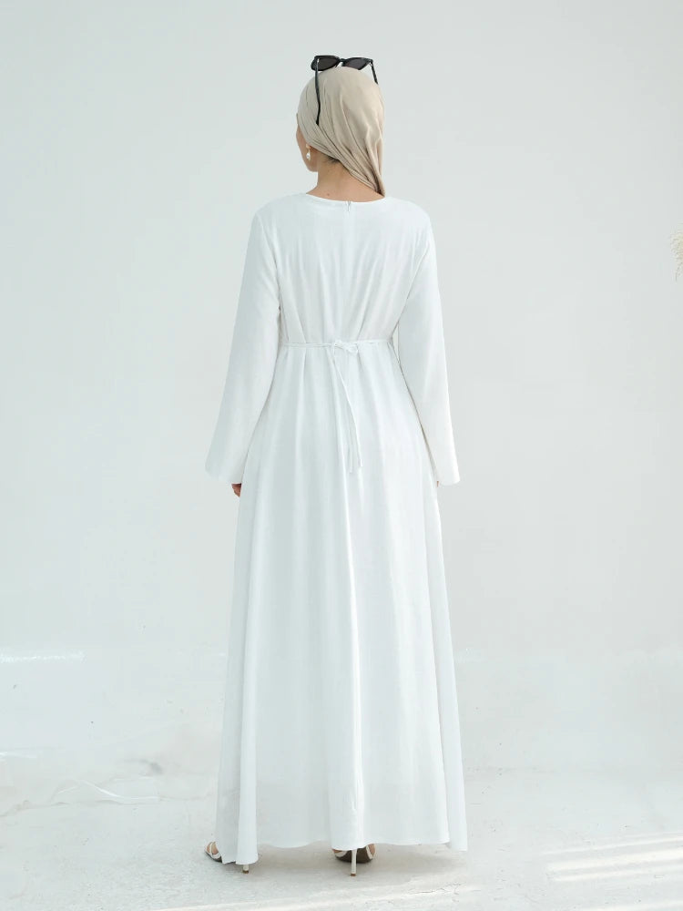Abaya Modest Maxi Dress – Solid Color Robe