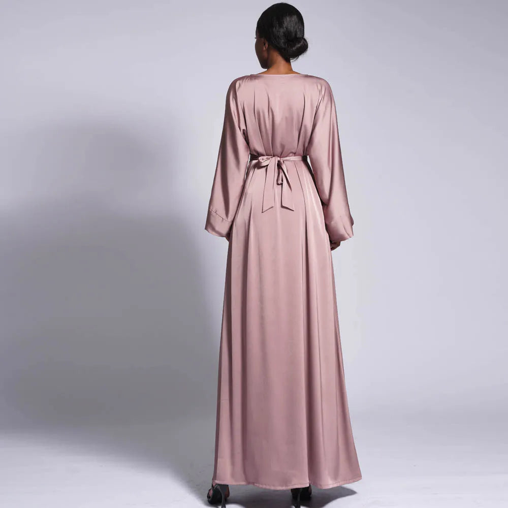 Modest Kaftan Long Sleeve Dress Abaya