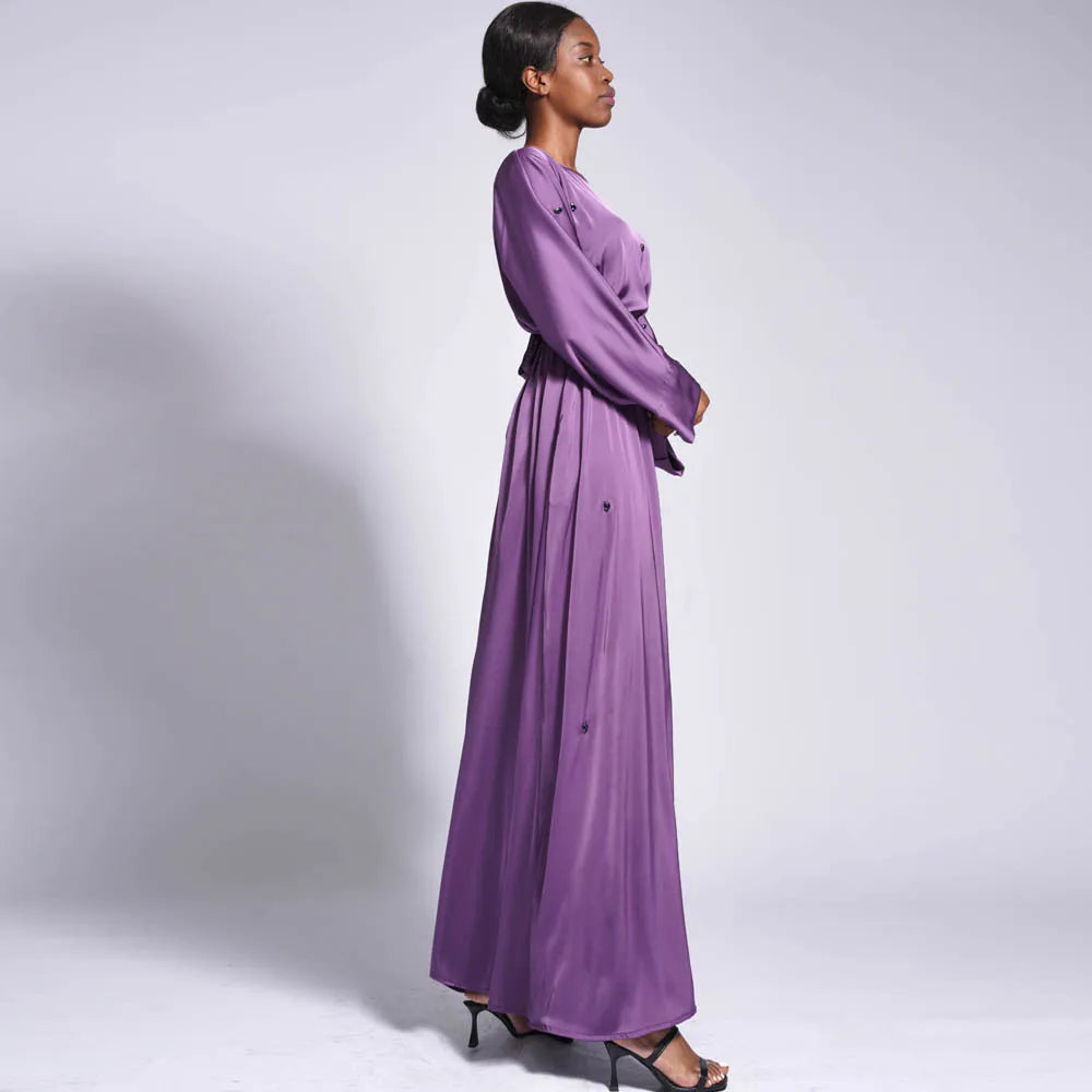 Modest Kaftan Long Sleeve Dress Abaya