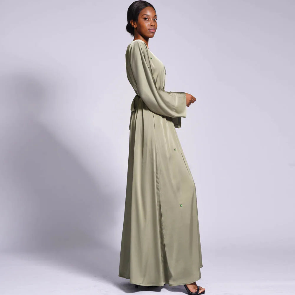 Modest Kaftan Long Sleeve Dress Abaya