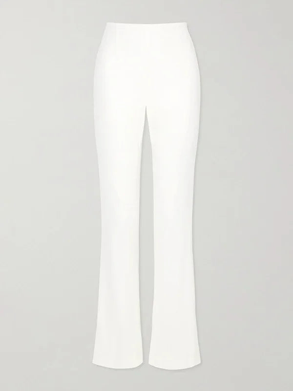 Extra-long Pleated Blazer Coat & High Waist Straight Pants Set – Two-Piece Outfit
