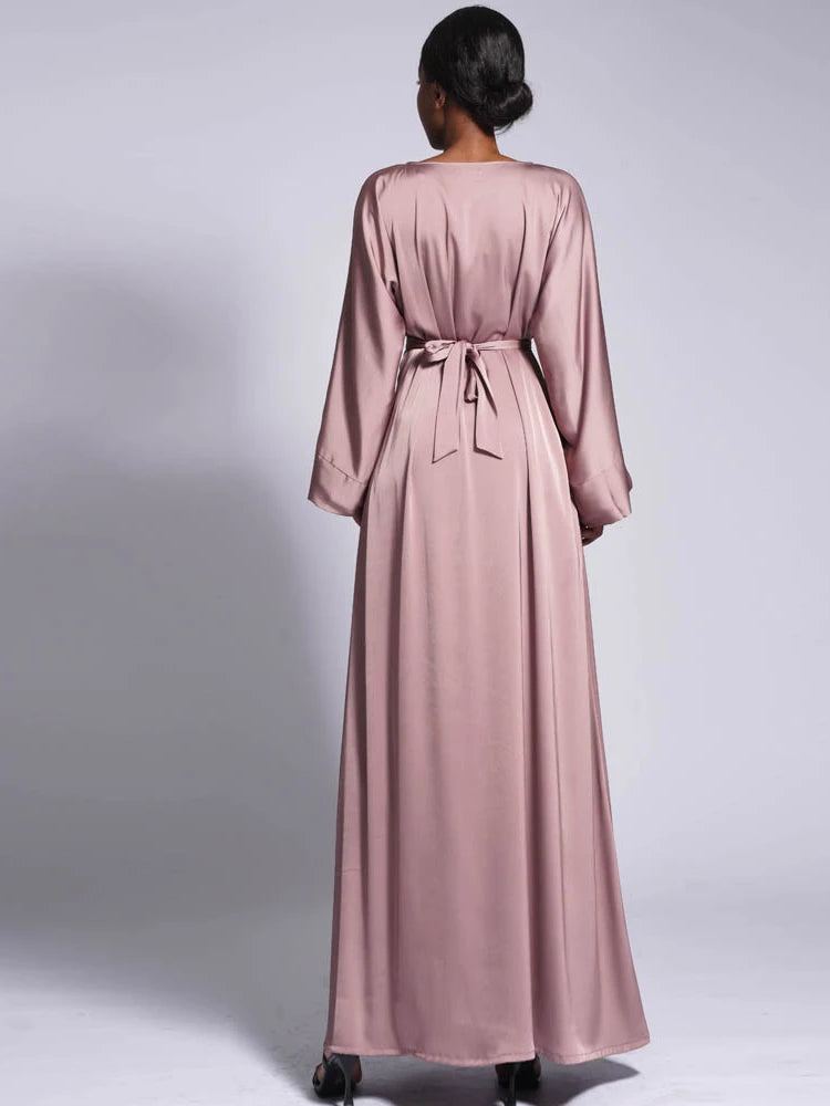 Modest Kaftan Long Sleeve Dress Abaya
