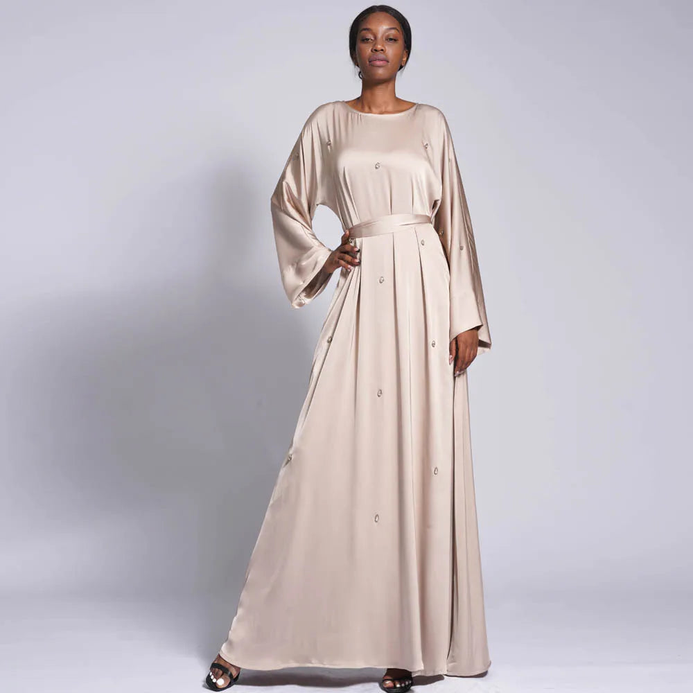 Modest Kaftan Long Sleeve Dress Abaya