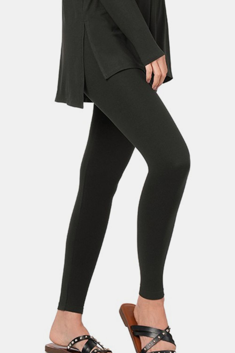 Zenana Full Size Top and Leggings Lounge Set