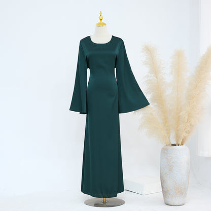 2-Piece Long Robe Abaya Set with Cape