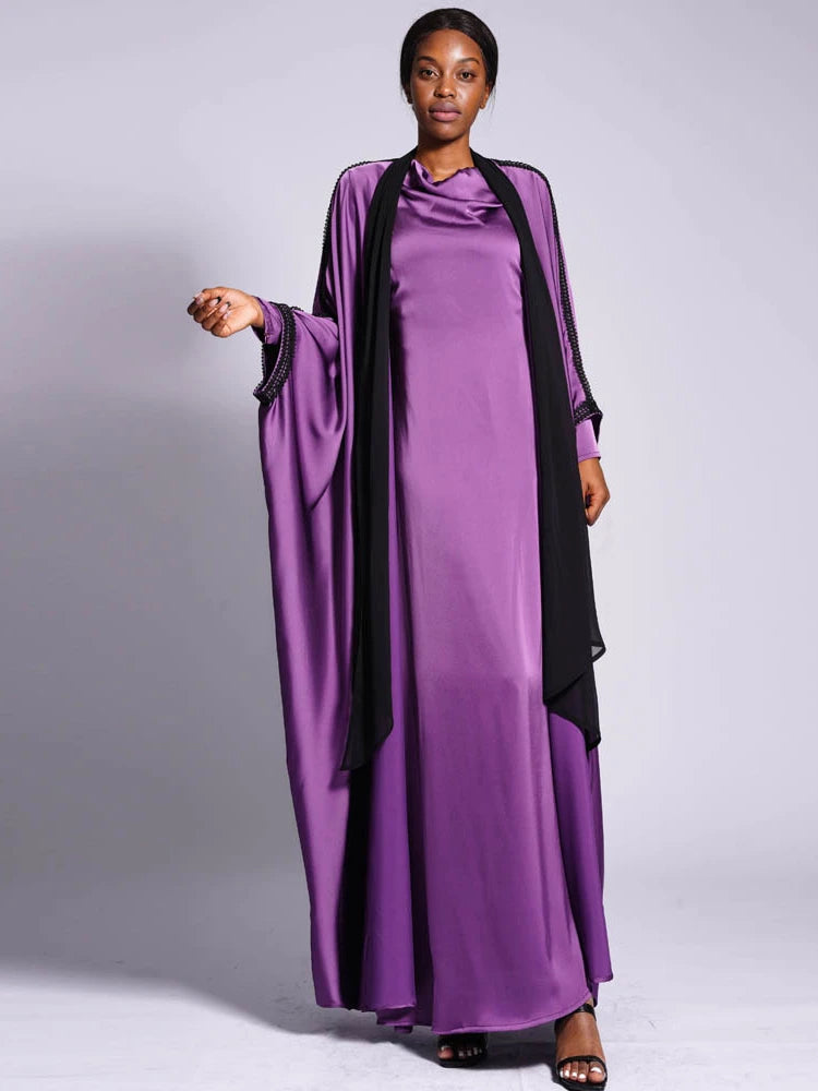 2 Piece Set Abaya Dress Kaftan