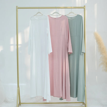 Abaya Modest Maxi Dress – Solid Color Robe