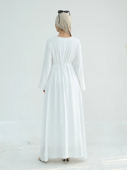 Abaya Modest Maxi Dress – Solid Color Robe