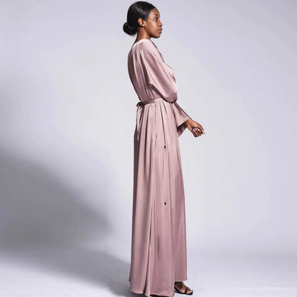 Modest Kaftan Long Sleeve Dress Abaya