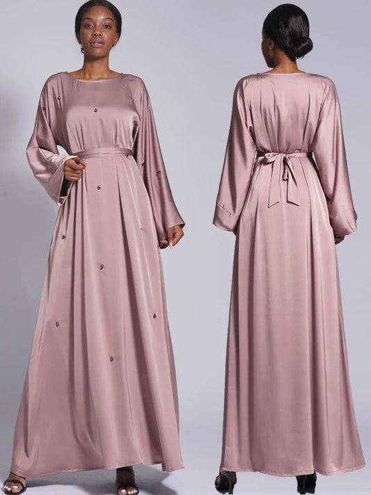 Modest Kaftan Long Sleeve Dress Abaya