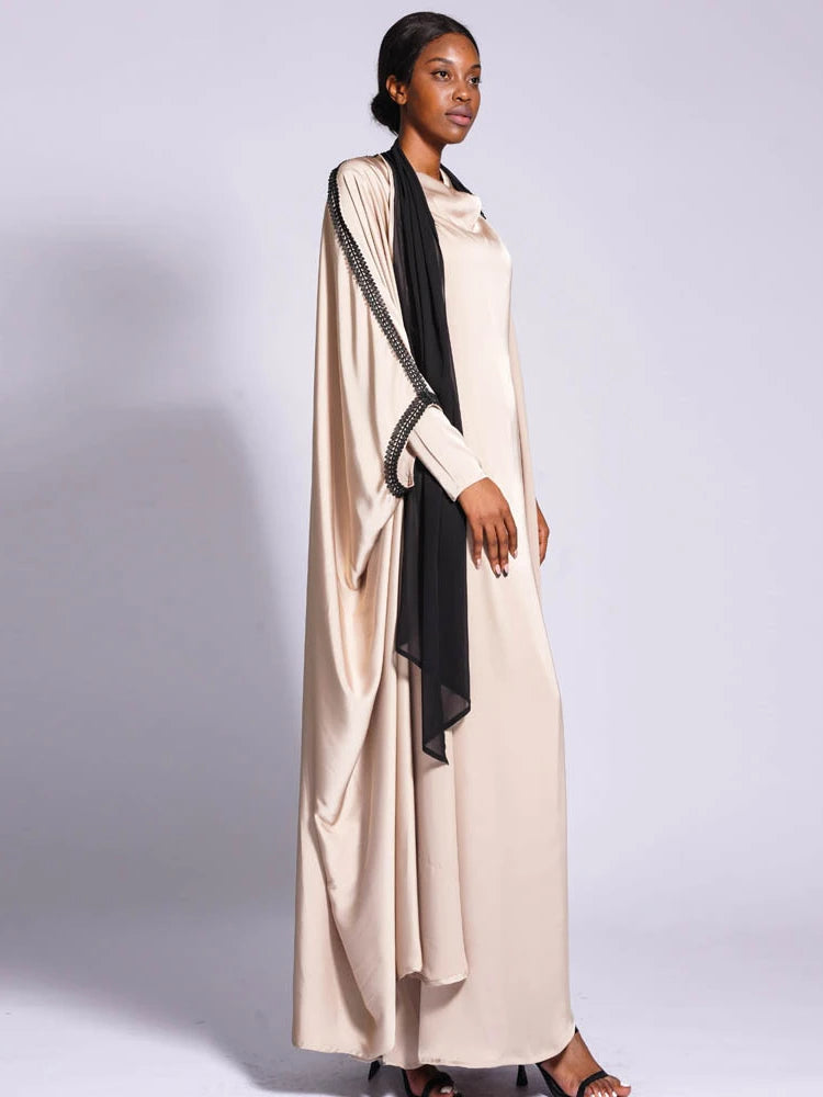 2 Piece Set Abaya Dress Kaftan