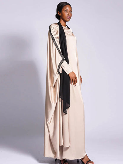 2 Piece Set Abaya Dress Kaftan