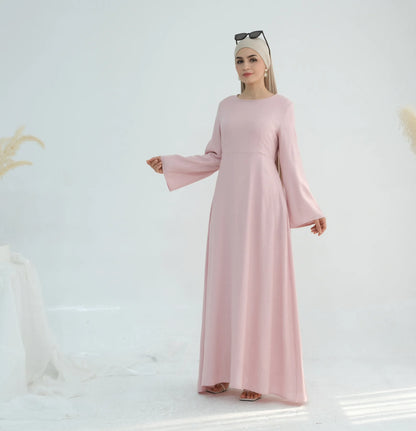 Abaya Modest Maxi Dress – Solid Color Robe