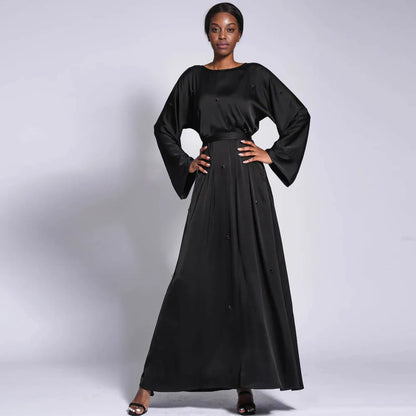 Modest Kaftan Long Sleeve Dress Abaya