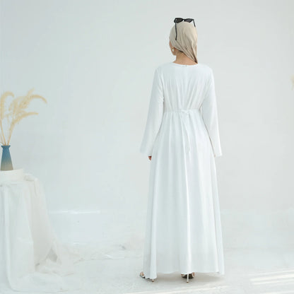 Abaya Modest Maxi Dress – Solid Color Robe