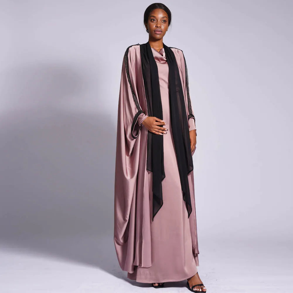 2 Piece Set Abaya Dress Kaftan