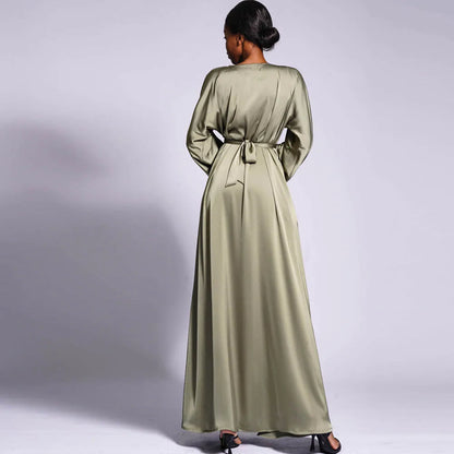 Modest Kaftan Long Sleeve Dress Abaya