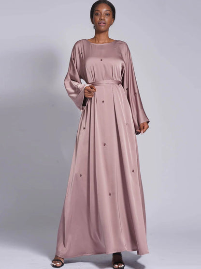 Modest Kaftan Long Sleeve Dress Abaya
