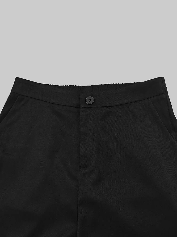 Pant Sets Two-Piece Set – See-Through Blouse & Wide Leg Pocket Loose Pants