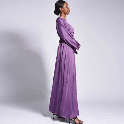 Modest Kaftan Long Sleeve Dress Abaya