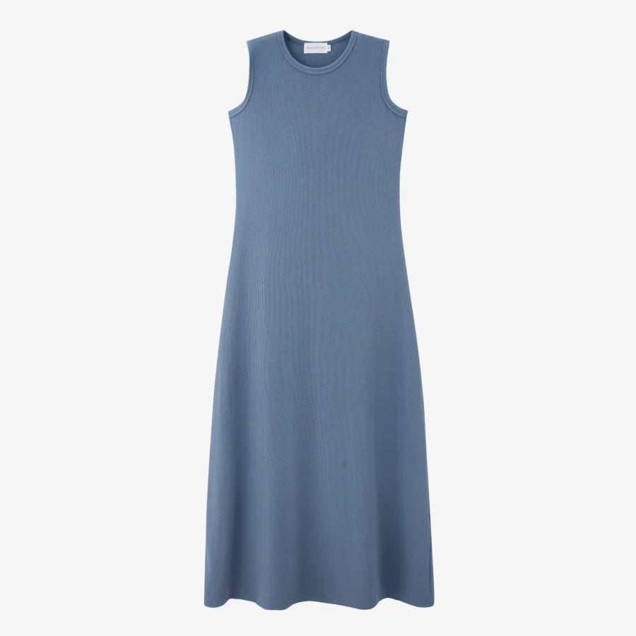 Ribbed Wrap Top & A-Line Maxi Dress Set
