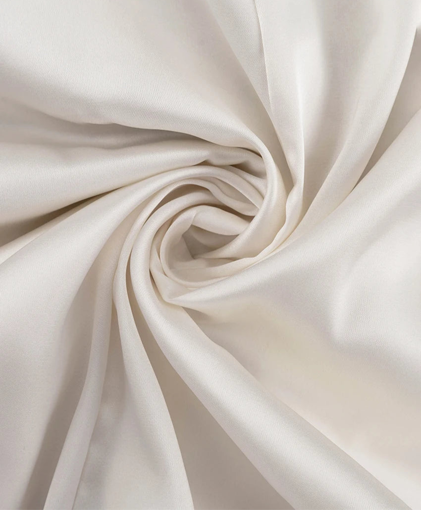 Satin Dress – Long Sleeve Ankle-Length Vintage Ruffle Single-Breasted Dress