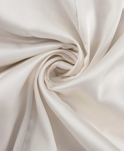 Satin Dress – Long Sleeve Ankle-Length Vintage Ruffle Single-Breasted Dress
