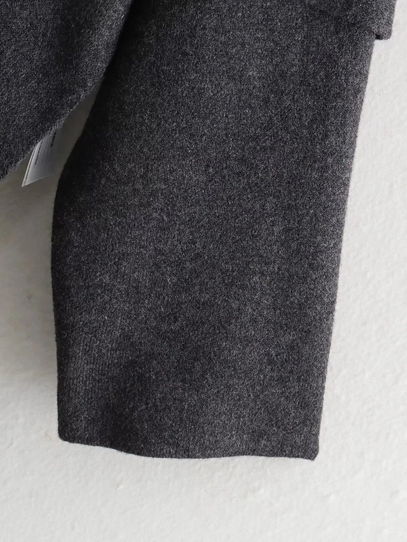Scarf Coat Long Sleeve Knitted Asymmetric Jacket – Casual Streetwear Coat