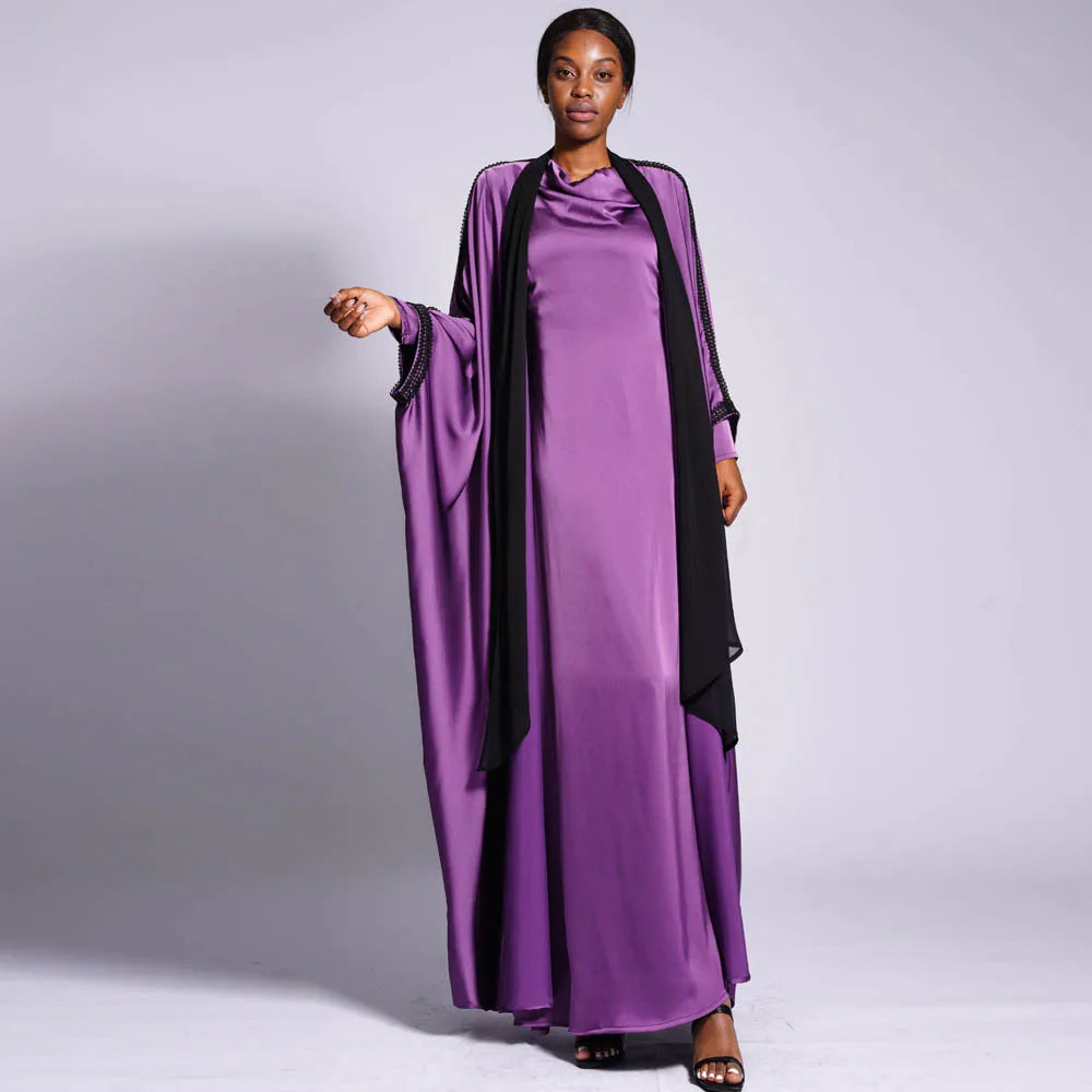 2 Piece Set Abaya Dress Kaftan
