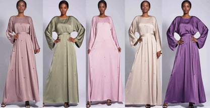 Modest Kaftan Long Sleeve Dress Abaya