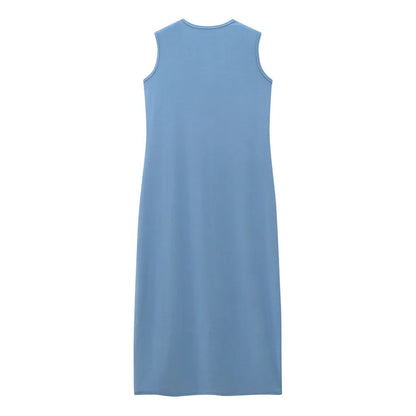 Casual Knit Cardigan Maxi Dress