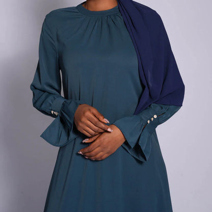 Abaya High Neck Maxi Long Dress
