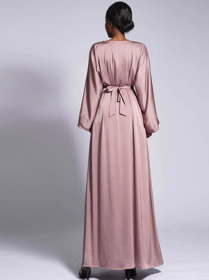 Modest Kaftan Long Sleeve Dress Abaya