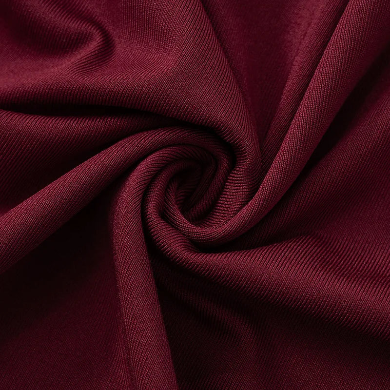 Pleated Slim Fashion Maxi Dress – Elegant High Waist Long Sleeve Bandage Dress