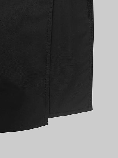Pant Sets Two-Piece Set – See-Through Blouse & Wide Leg Pocket Loose Pants