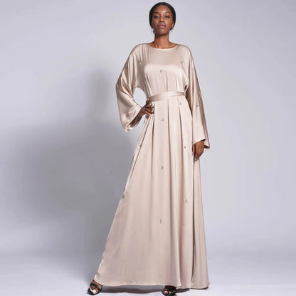 Modest Kaftan Long Sleeve Dress Abaya
