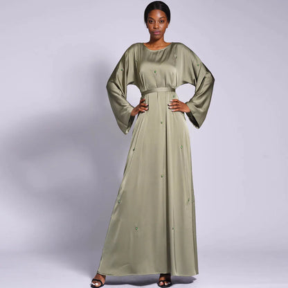 Modest Kaftan Long Sleeve Dress Abaya