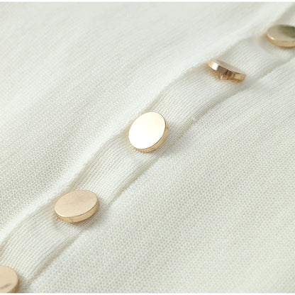 Knitted Single Breasted Long Dress - Sleeveless Bodycon Party Dress