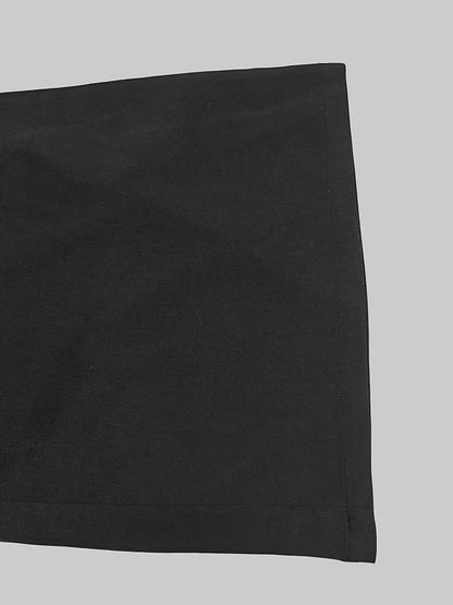Pant Sets Two-Piece Set – See-Through Blouse & Wide Leg Pocket Loose Pants