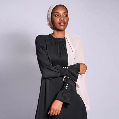 Abaya High Neck Maxi Long Dress