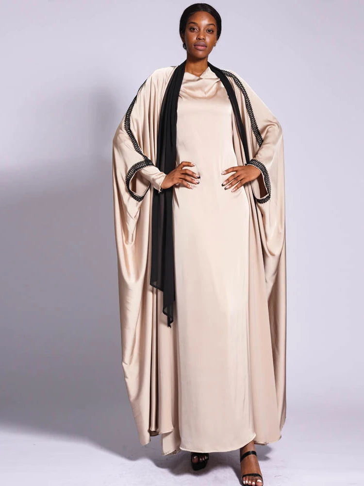 2 Piece Set Abaya Dress Kaftan