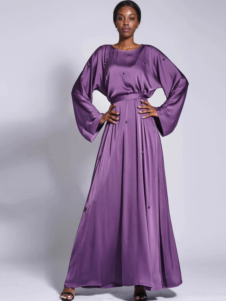 Modest Kaftan Long Sleeve Dress Abaya