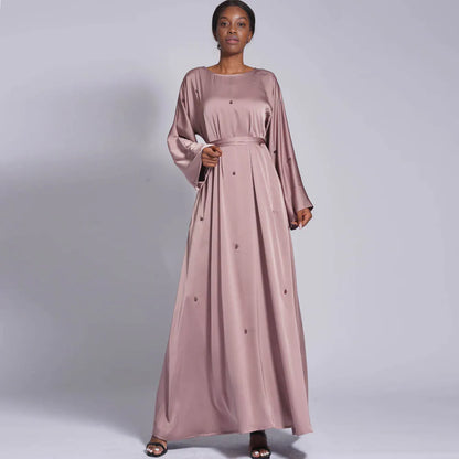 Modest Kaftan Long Sleeve Dress Abaya
