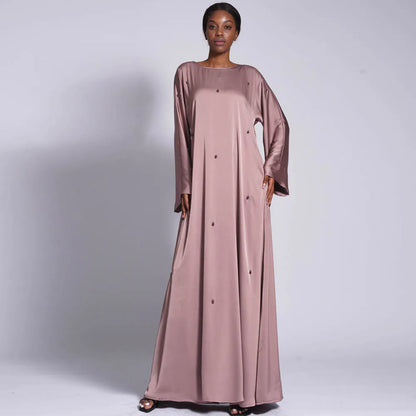 Modest Kaftan Long Sleeve Dress Abaya
