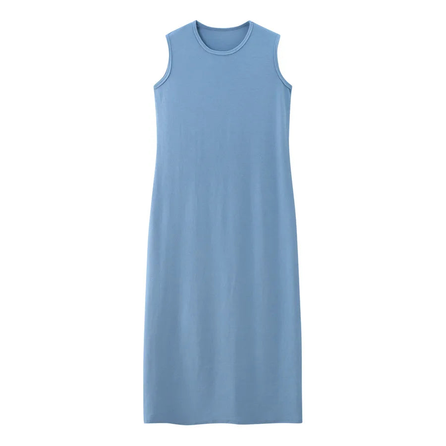Casual Knit Cardigan Maxi Dress
