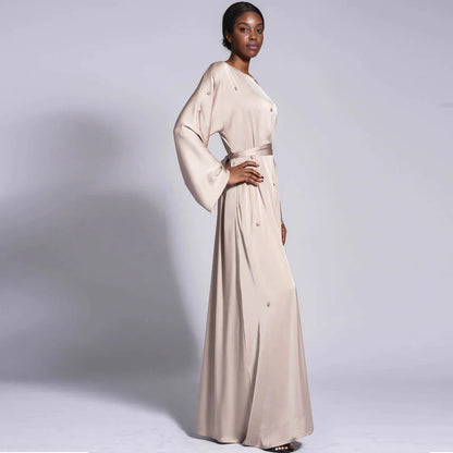 Modest Kaftan Long Sleeve Dress Abaya