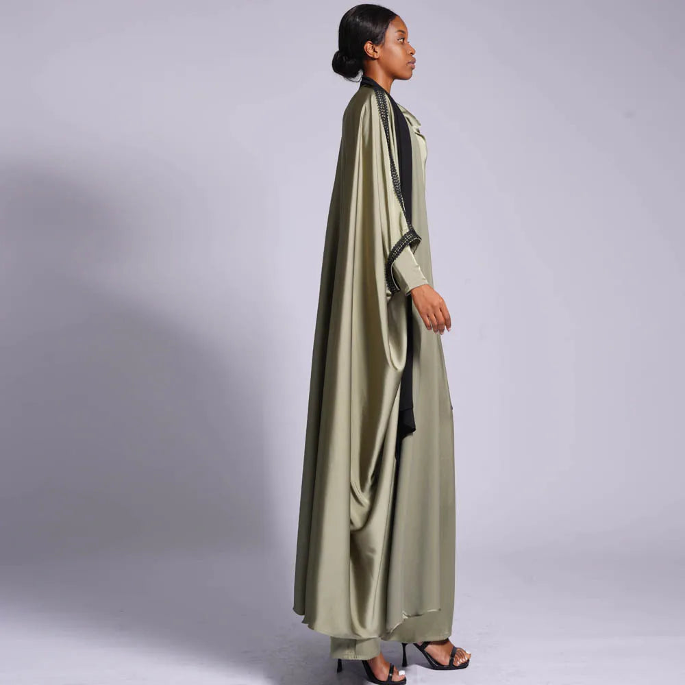 2 Piece Set Abaya Dress Kaftan