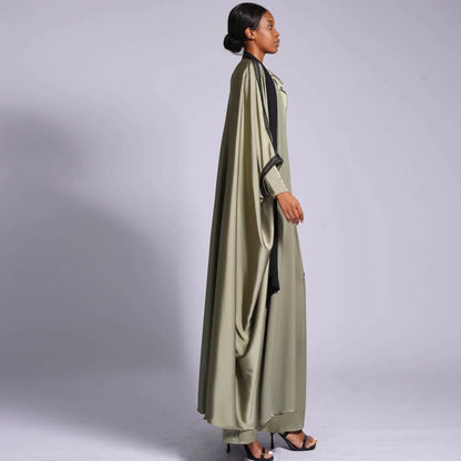 2 Piece Set Abaya Dress Kaftan
